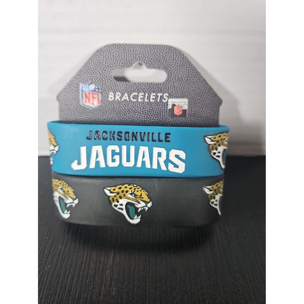 Jacksonville Jaguars Bulky Bands Bracelets By Amnico Brand New (A)